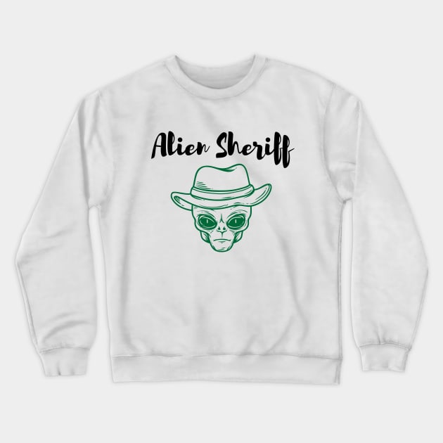 Supernatural Alien Sheriff Crewneck Sweatshirt by rjstyle7